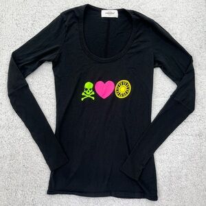 Women's SoulCycle Black Long Sleeve Thumb Holes Long Sleeve Top Size S